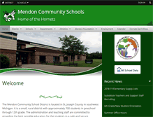Tablet Screenshot of mendonschools.org